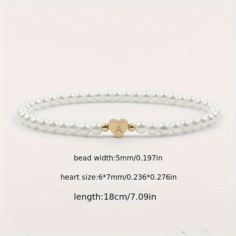 Bracelet Initial Coeur Chic A-Z