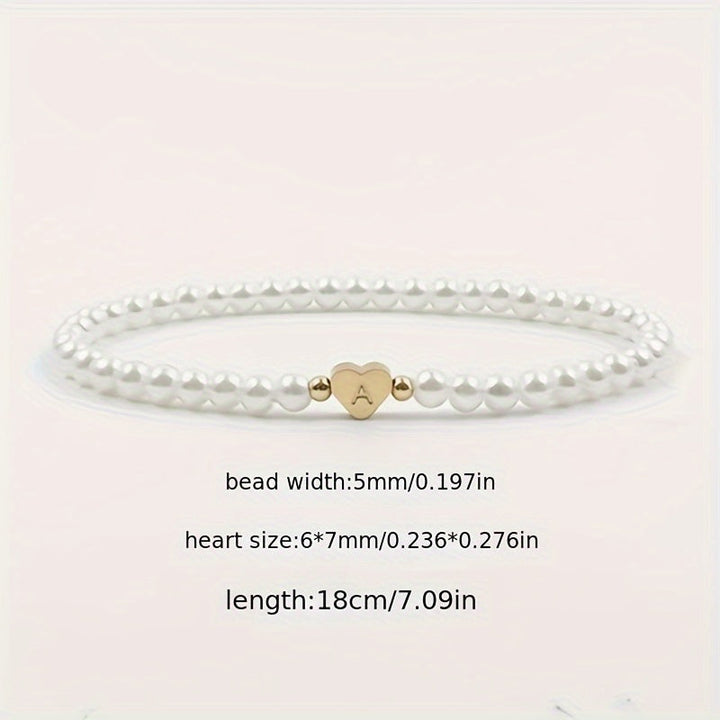 Bracelet Initial Coeur Chic A-Z