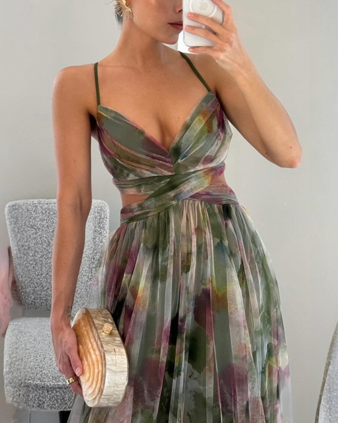 Giselle - robe longue à imprimé floral