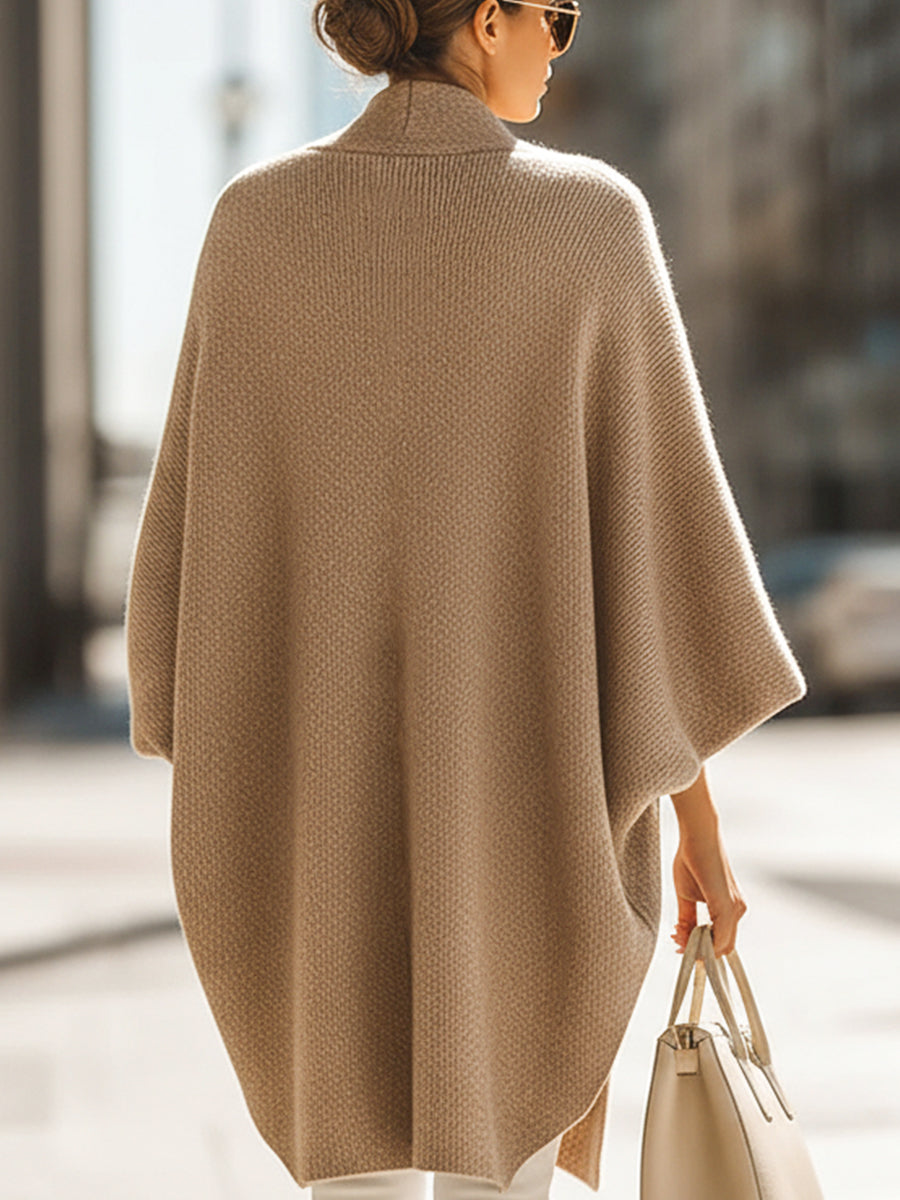 Ruby - Cardigan a Maglia Oversize Sabbia Beige