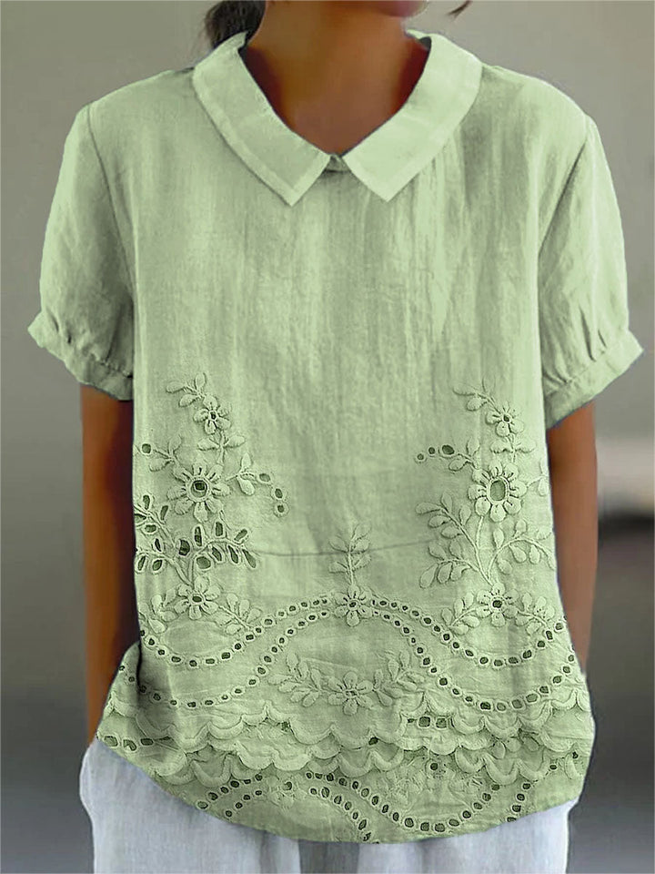 Lily | Camicia Ricamata Floreale
