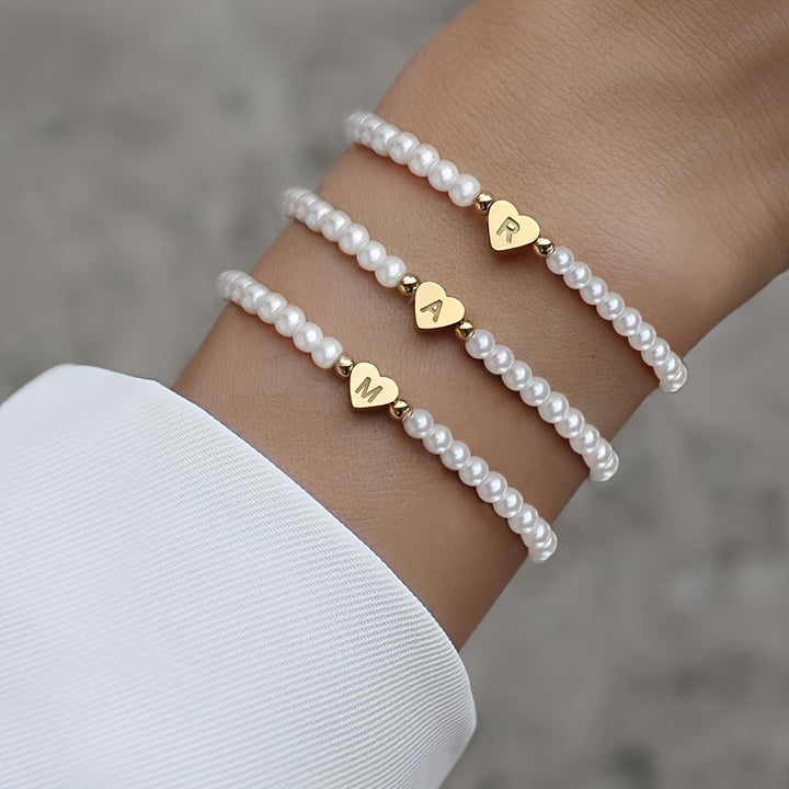 Bracelet Initial Coeur Chic A-Z