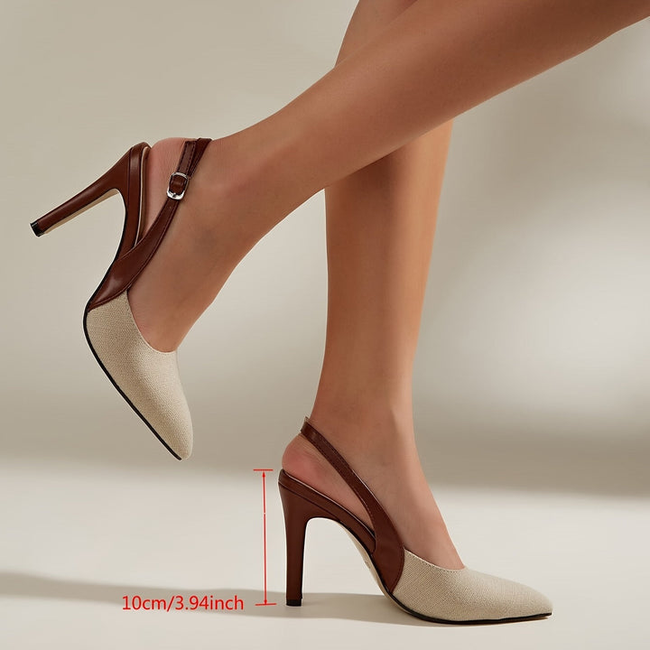 Gemini a dit Amélie™ | Talons Slingback à Contraste