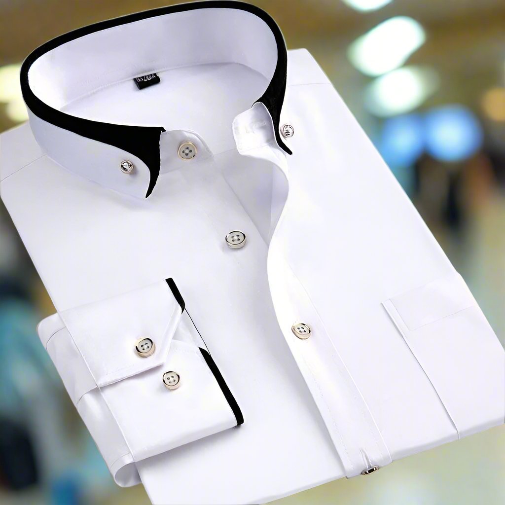Adalbert | Camicia classica in cotone a maniche lunghe