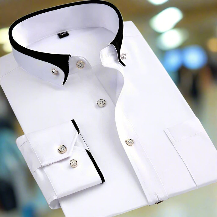 Adalbert | Camicia classica in cotone a maniche lunghe