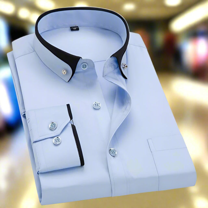 Adalbert | Camicia classica in cotone a maniche lunghe