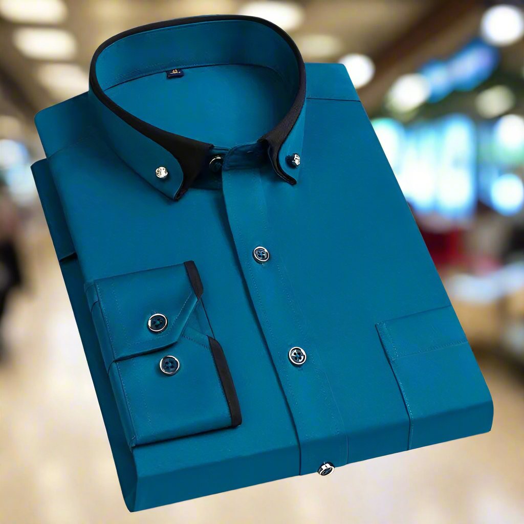 Adalbert | Camicia classica in cotone a maniche lunghe