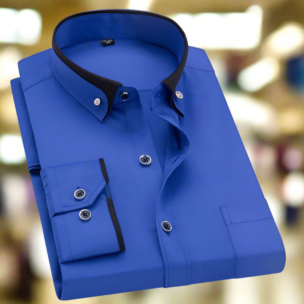 Adalbert | Camicia classica in cotone a maniche lunghe