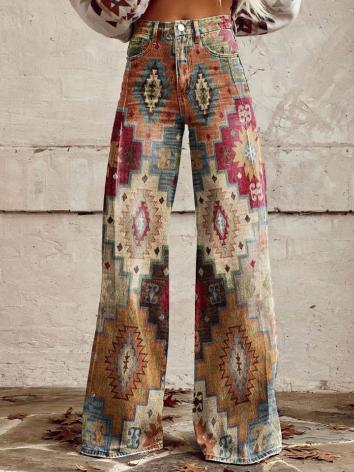 Léa - Pantalon Élegant Rétro