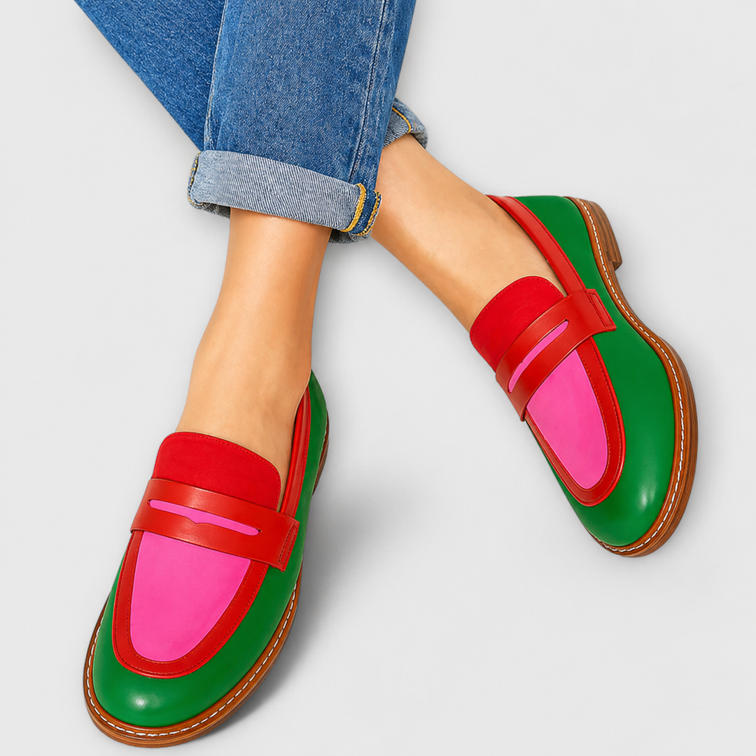 Nyla™ | Mocassini casual a contrasto