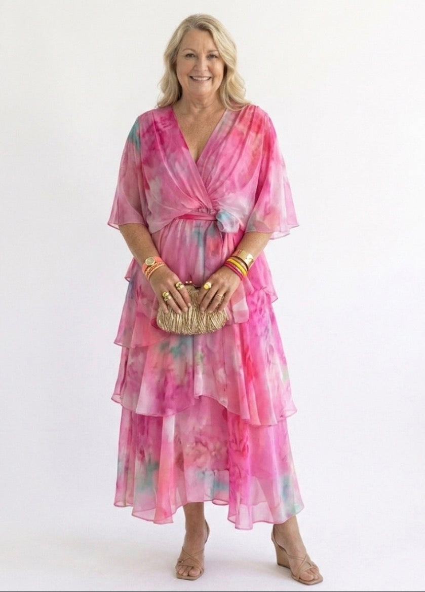 Stella & Grace™ | Abito Solare Floreale a Strati