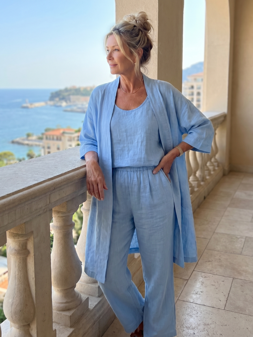 Yael | Set Top e Pantaloni Relaxed a Tre Pezzi