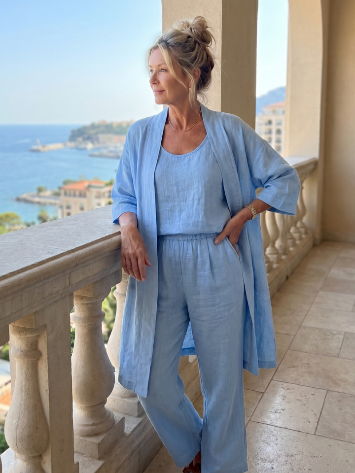 Yael | Set Top e Pantaloni Relaxed a Tre Pezzi