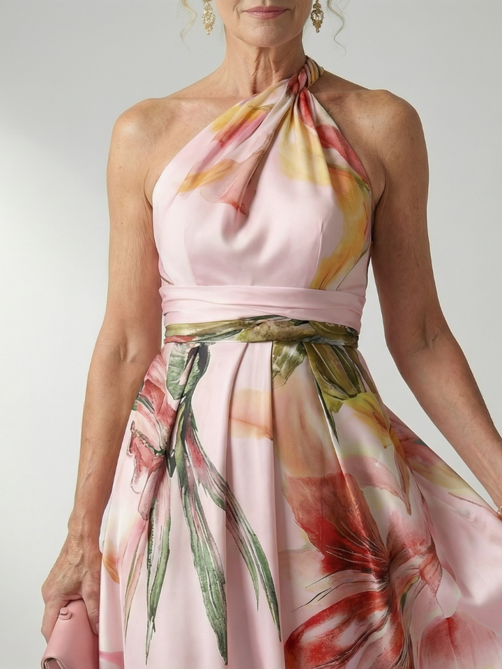 Amiel | Vestito Maxi Floreale Leggero
