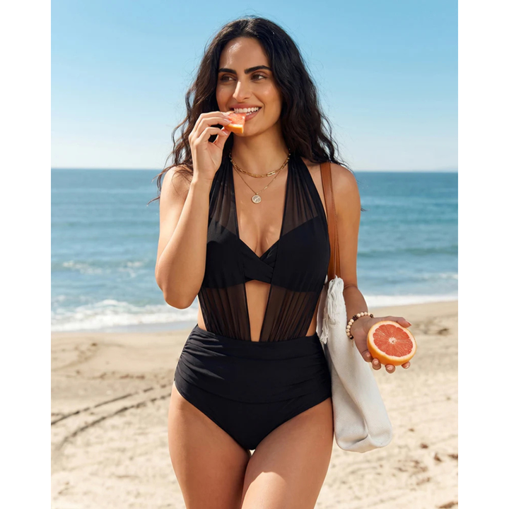 Sabine | Bikini taille haute 2-en-1 avec contrôle du ventre