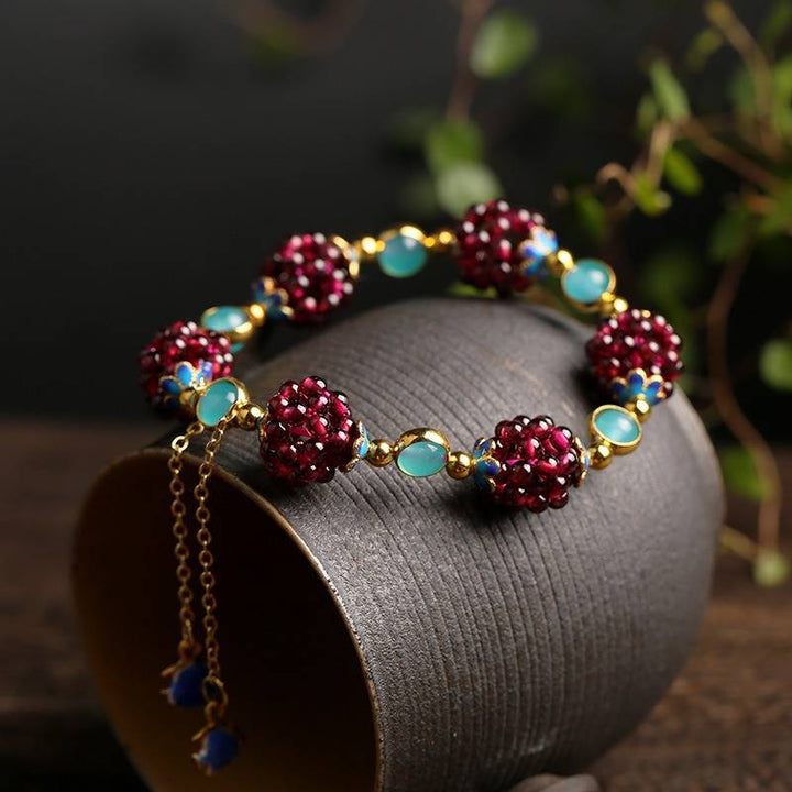 Bracelet en Pierre Naturelle avec Baies