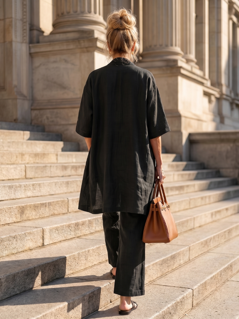 Yael | Set Top e Pantaloni Relaxed a Tre Pezzi