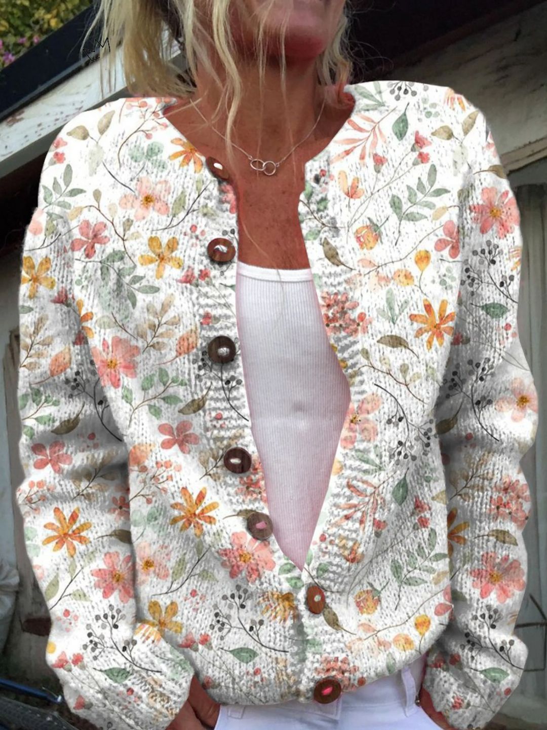 Greta™ | Cardigan Maglione Floreale Vintage