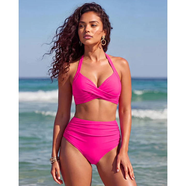Sabine | Bikini taille haute 2-en-1 avec contrôle du ventre