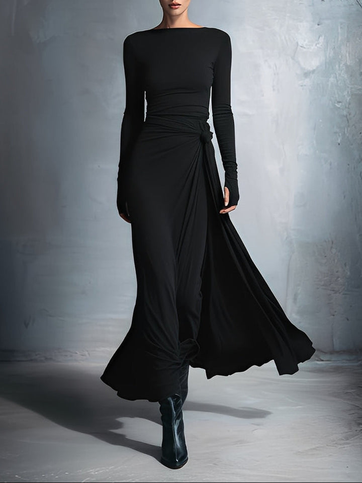 Vittoria · Robe maxi avec nœud latéral