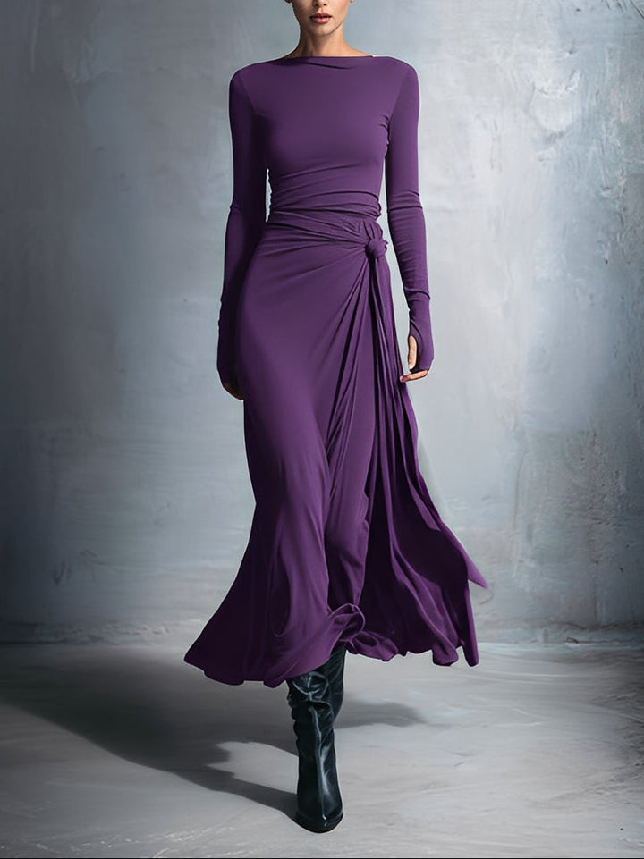 Vittoria · Robe maxi avec nœud latéral
