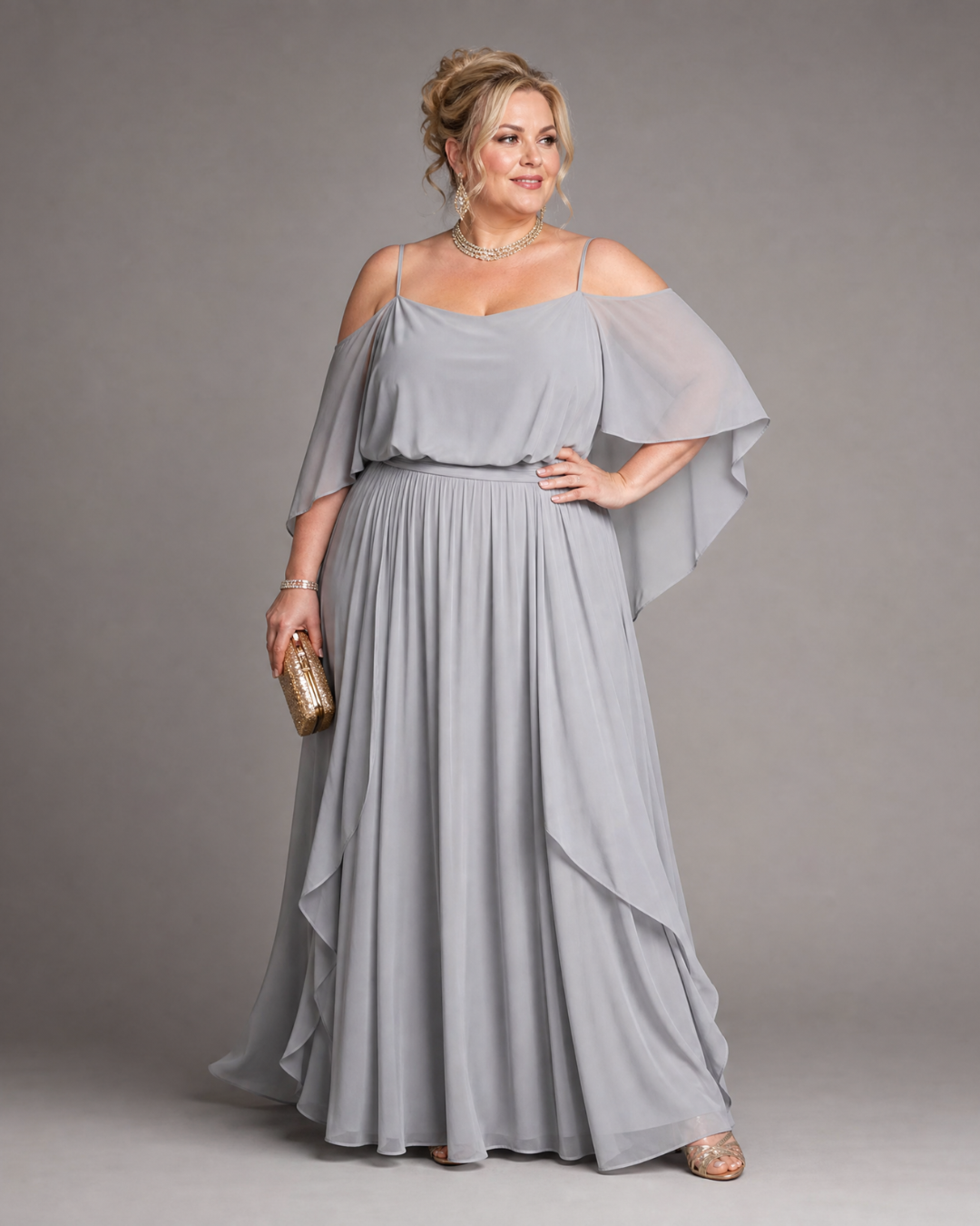 Aurevina | Top a Spalle Scoperte e Set di Gonna Maxy Fluttuante