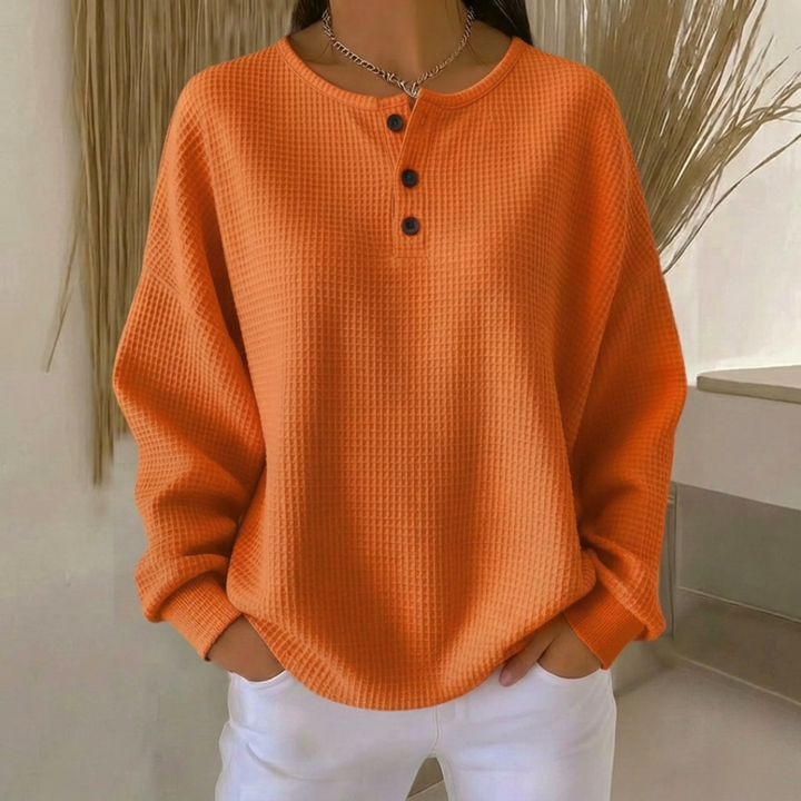 Aurelie | Henley a Maglia Waffle