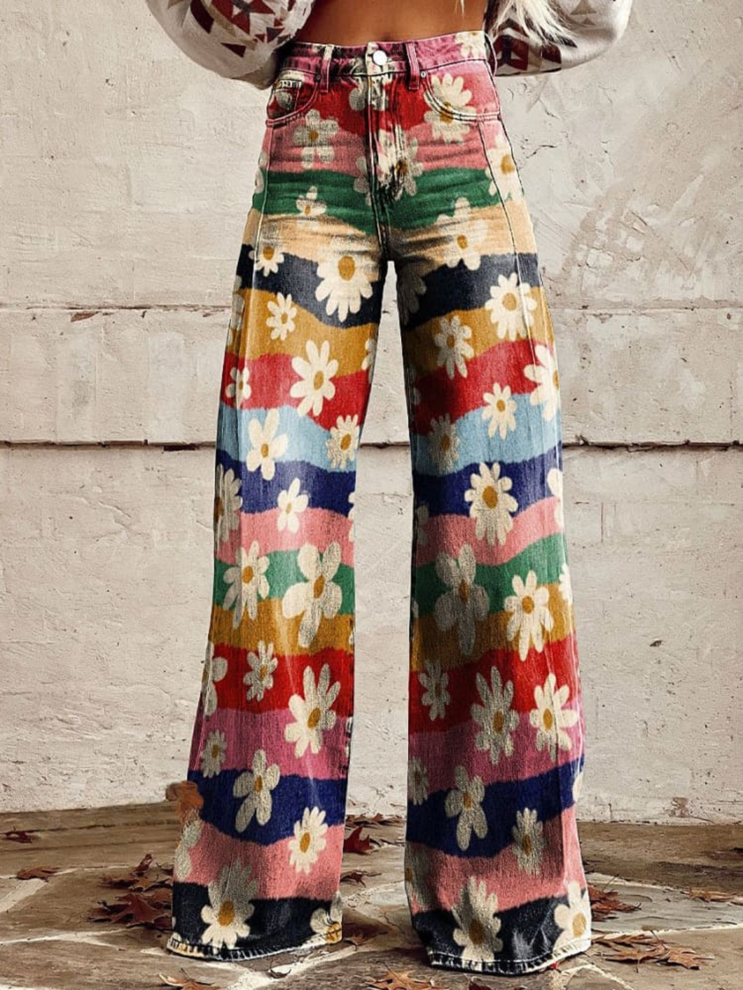 Léon - Pantalon Floral Élégant