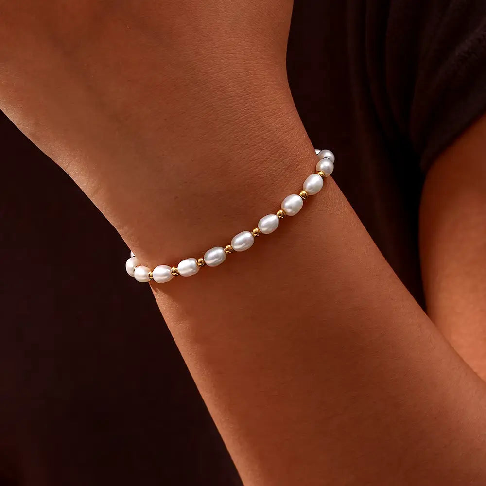 Bracelet de Perles Élégant et Romantique