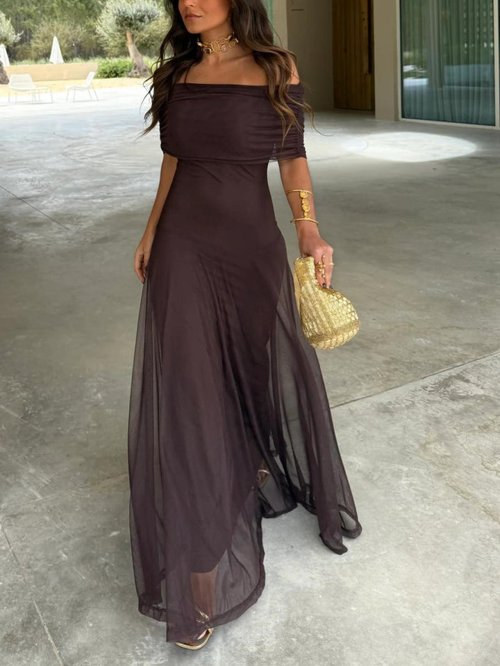 Camila | Robe maxi élégante en mesh