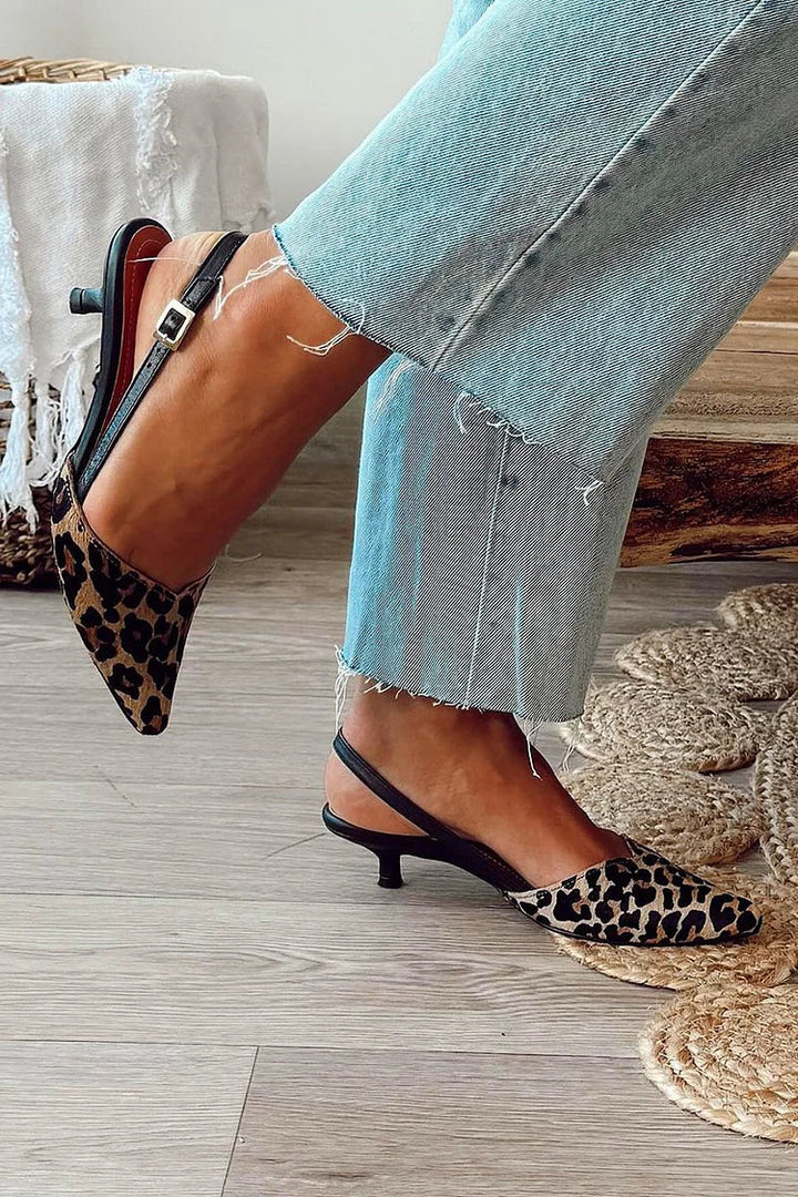 SLINGBACK À IMPRIMÉ ANIMAL