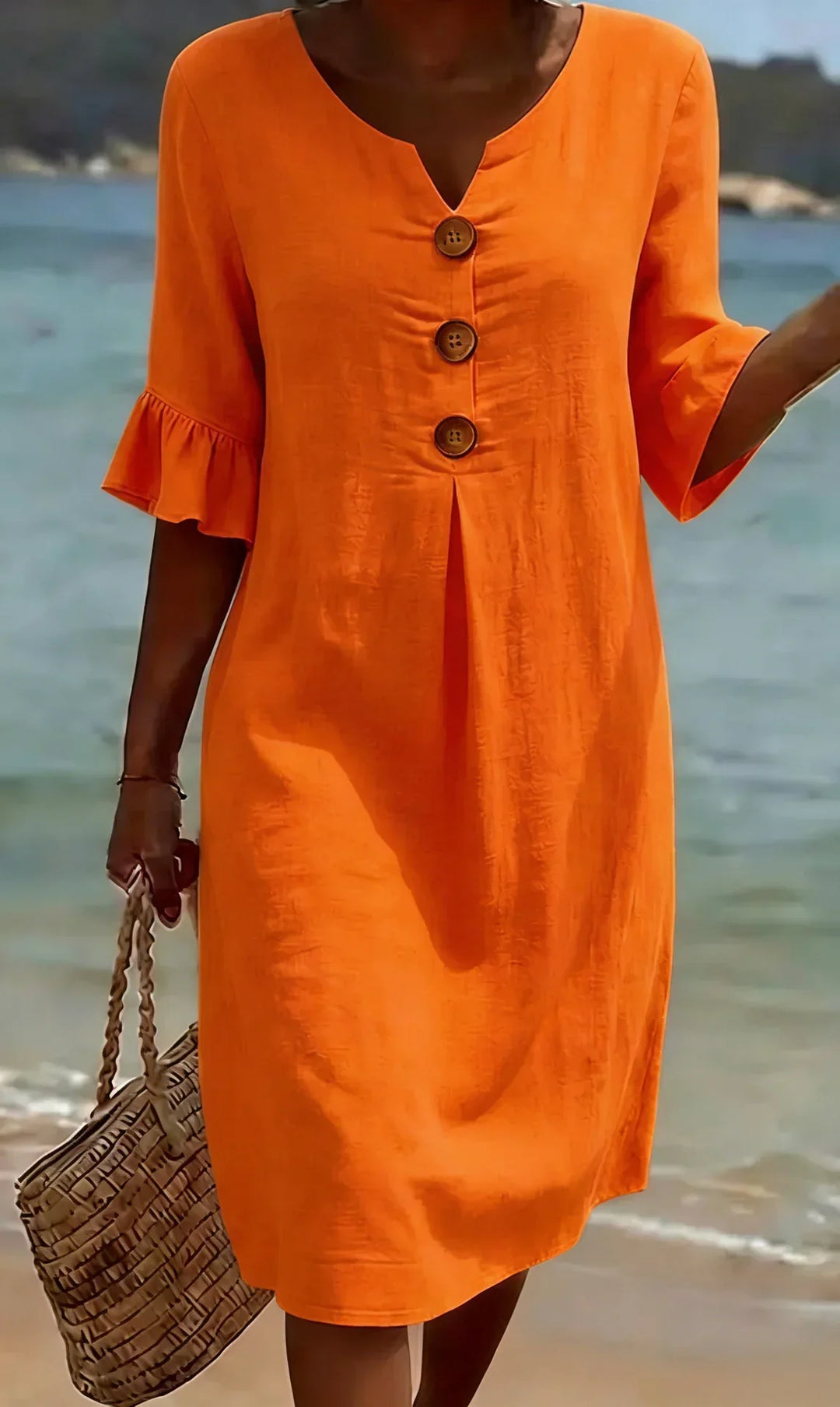 Radmila™ | Robe Longue Texturée à Manches Longues