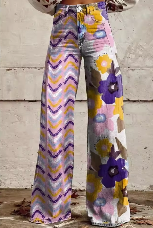 Isadora - Pantalon Fleuri Boho