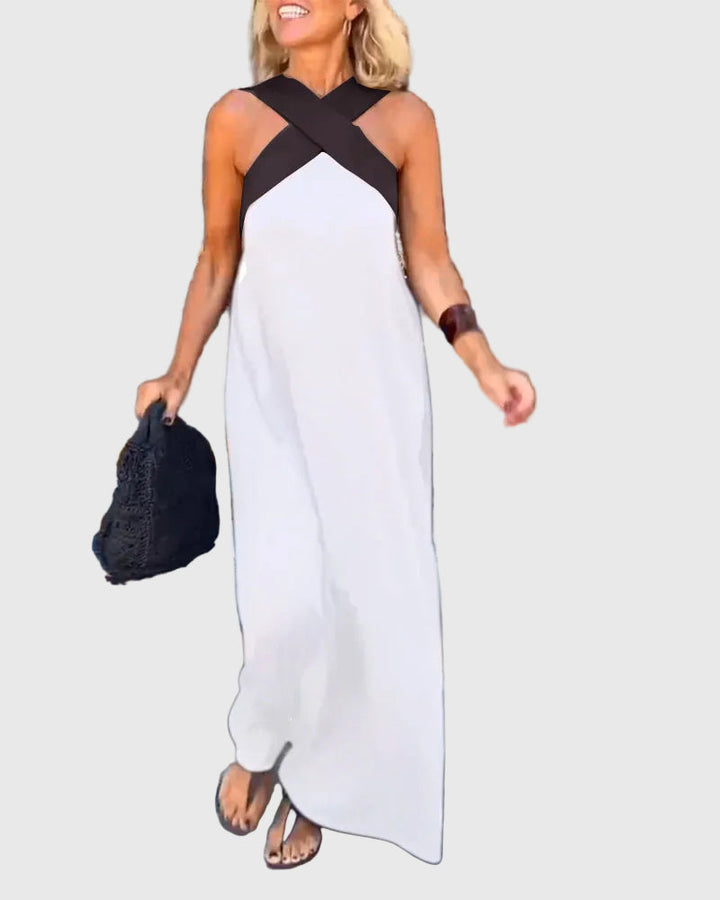 Elena | Robe Maxi Fluide Élégante