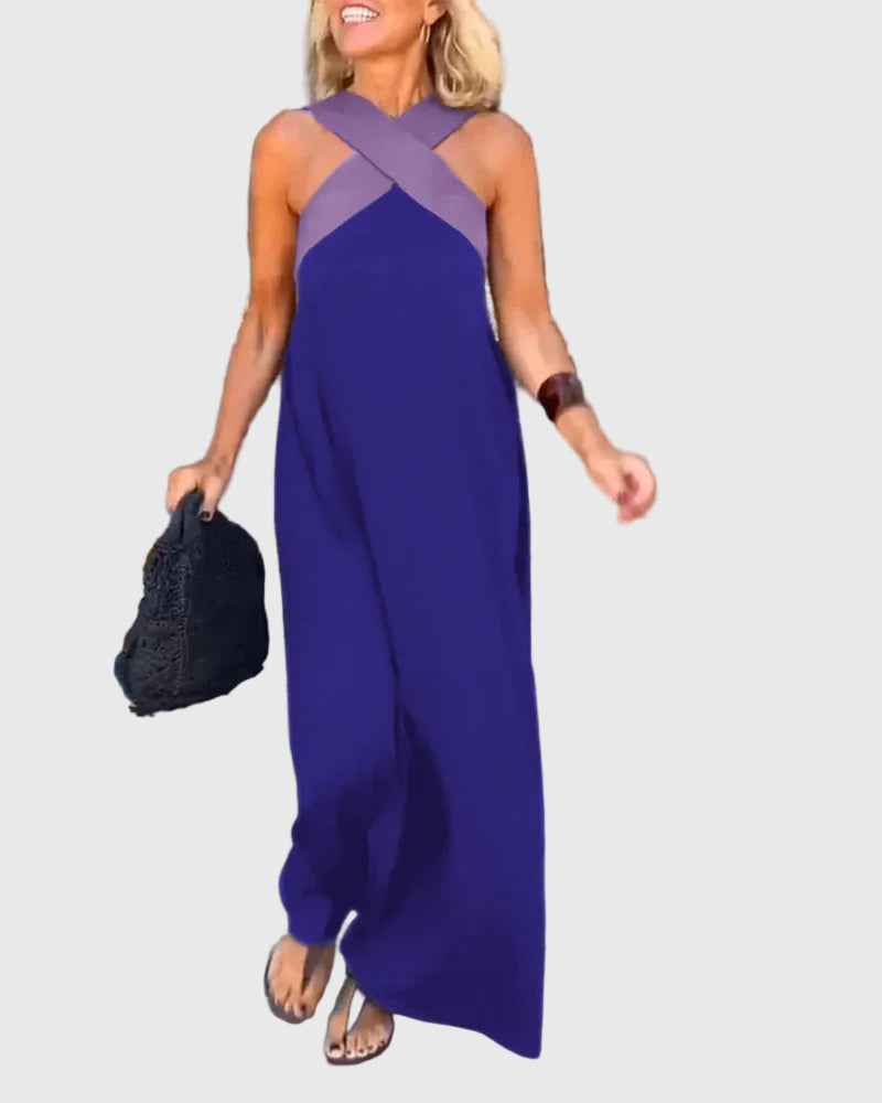 Elena | Robe Maxi Fluide Élégante