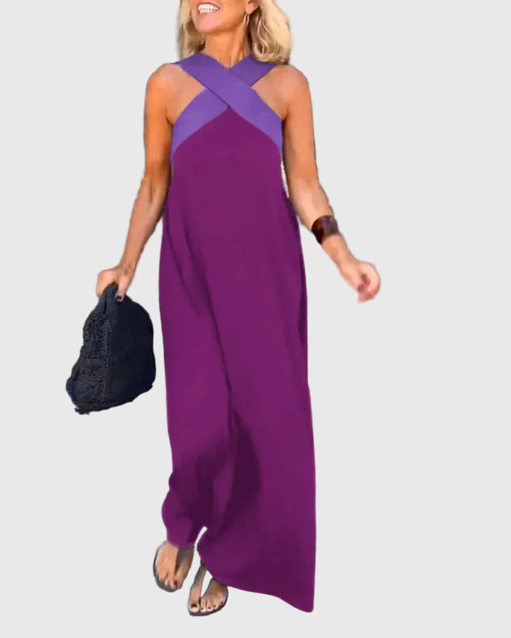 Elena | Robe Maxi Fluide Élégante