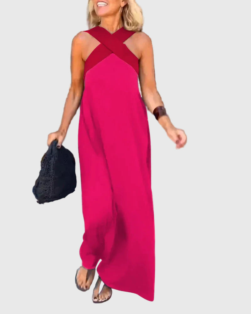 Elena | Robe Maxi Fluide Élégante