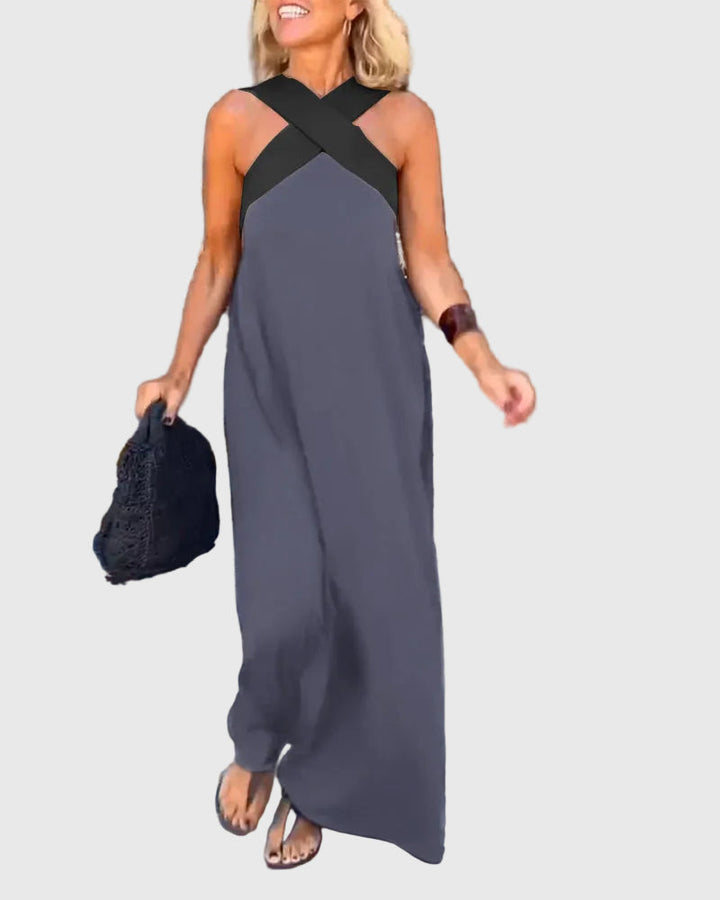 Elena | Robe Maxi Fluide Élégante