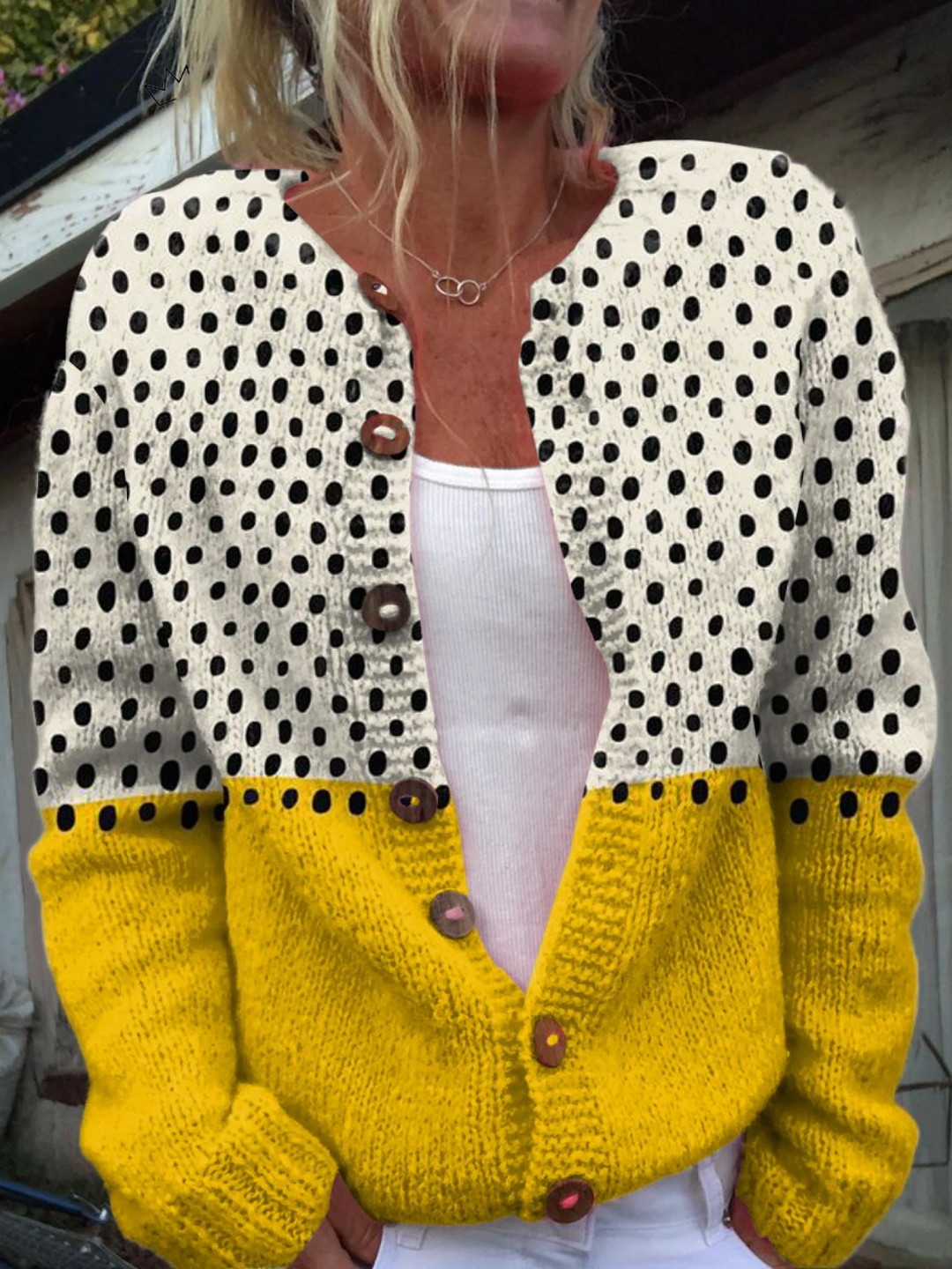 Junella™ | Cardigan Vintage in Maglia
