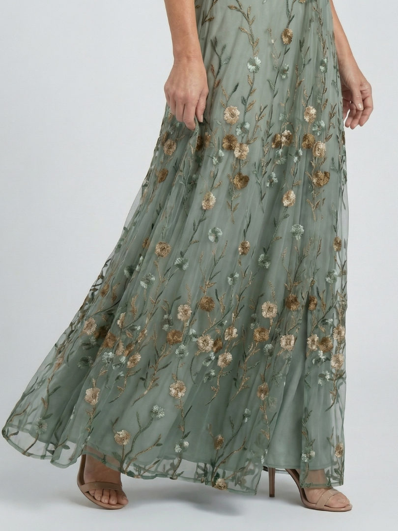 Selora | Abito Maxi Floreale con Scollo a Halter