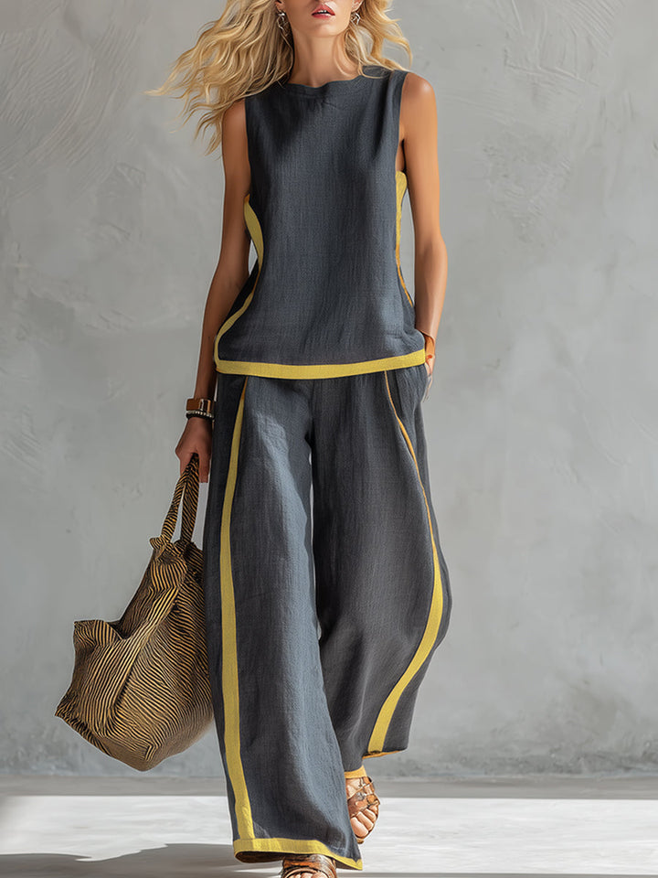 ESSENTIEL - Leila | Ensemble Élégant en Coton et Lin