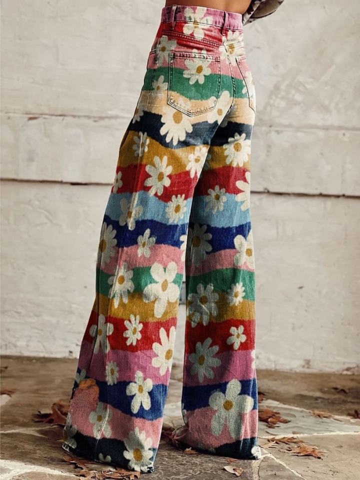 Léon - Pantalon Floral Élégant