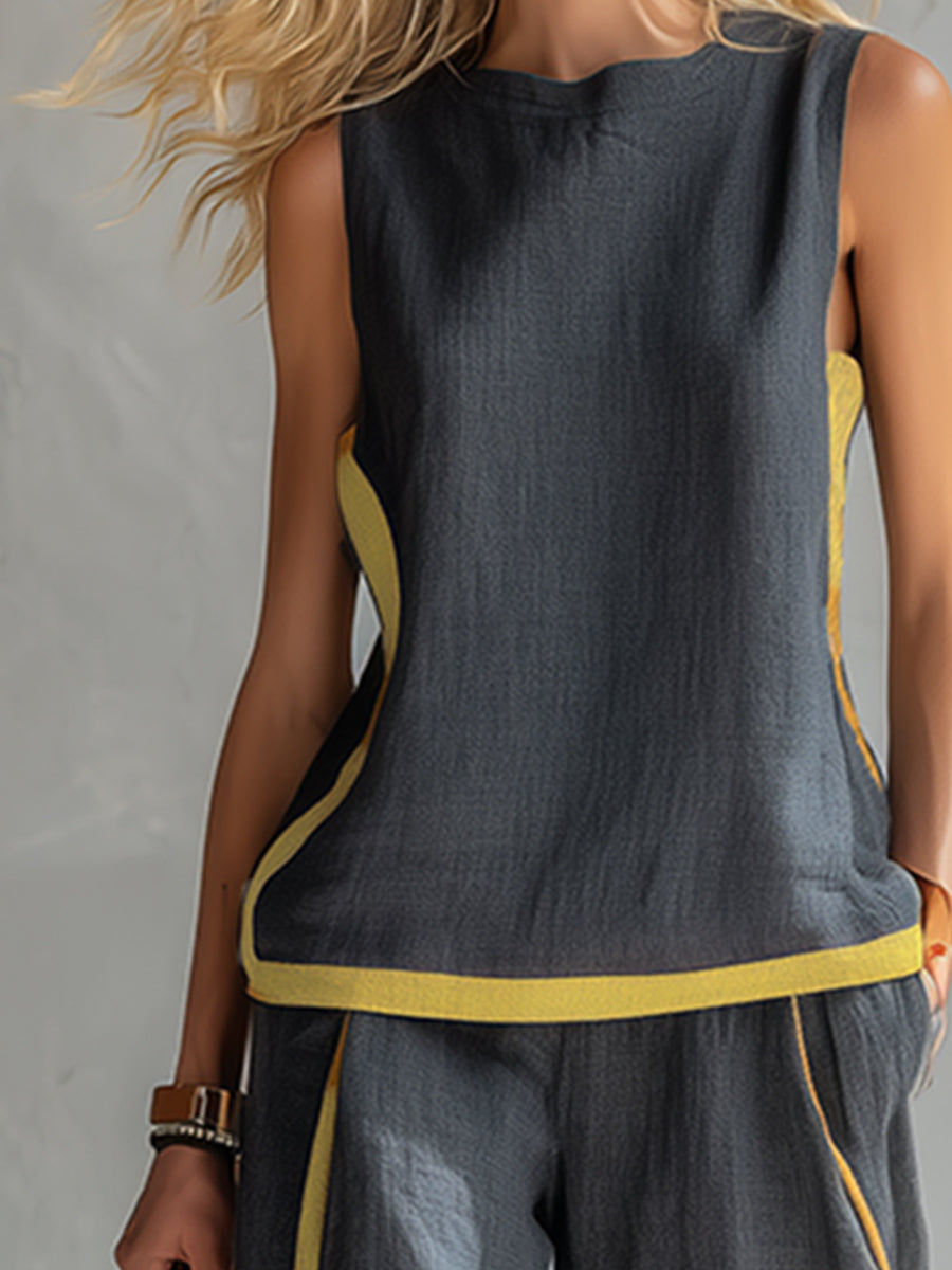 ESSENTIEL - Leila | Ensemble Élégant en Coton et Lin