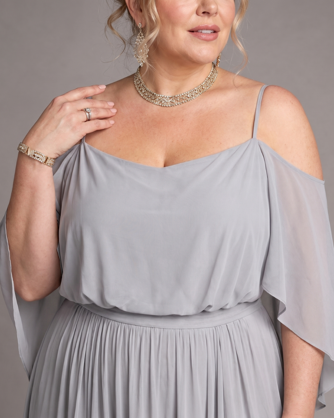 Aurevina | Top a Spalle Scoperte e Set di Gonna Maxy Fluttuante