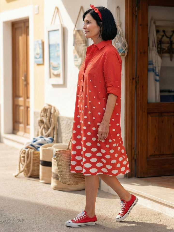 Wrenley | Vestito a Pois Luminoso