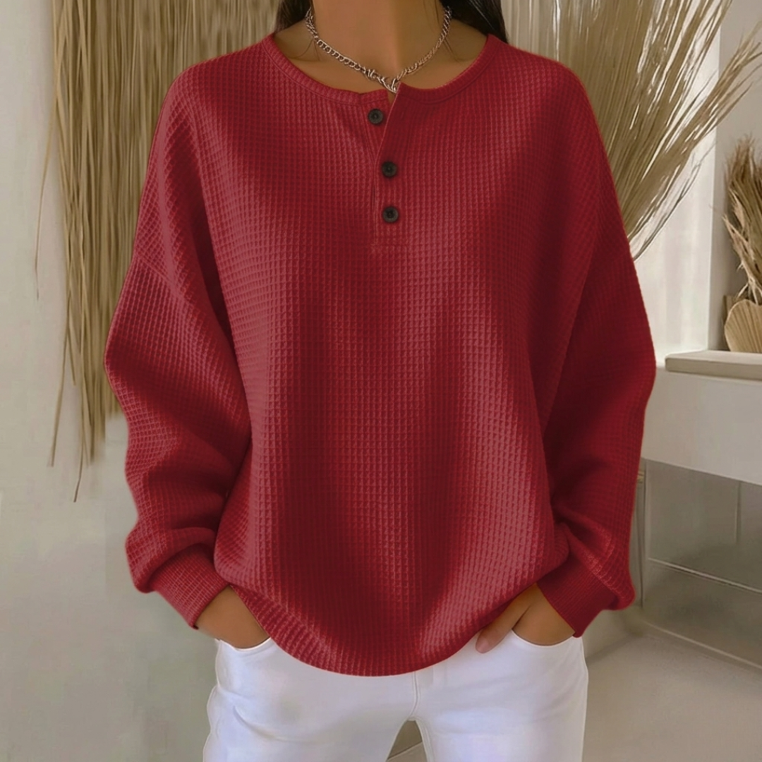 Aurelie | Henley a Maglia Waffle