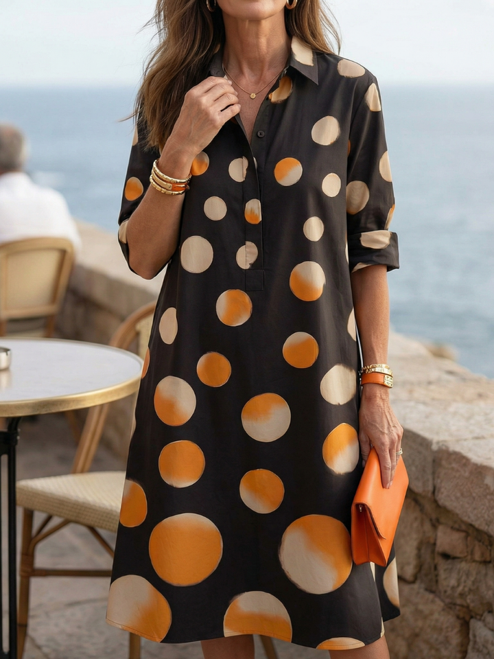 Vespera | Vestito a Pois al Tramonto