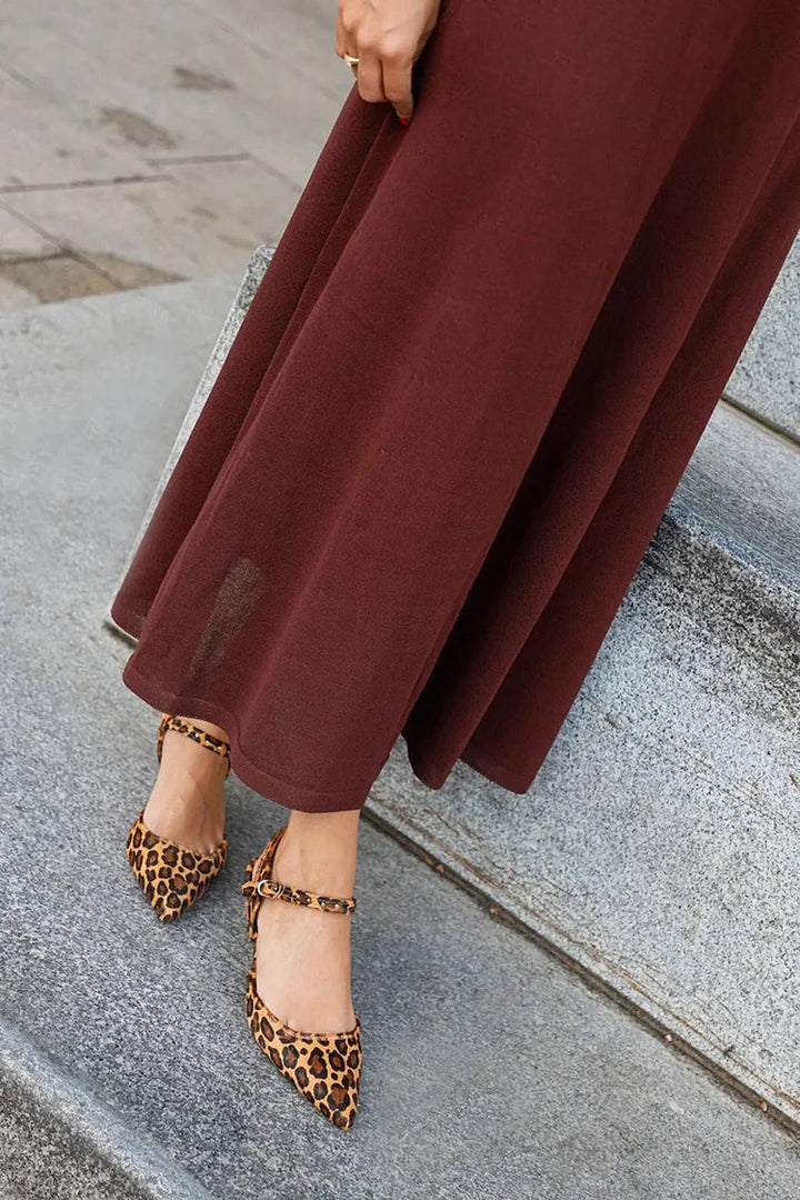 BALLET FLATS POINTUS AVEC SANGLE
