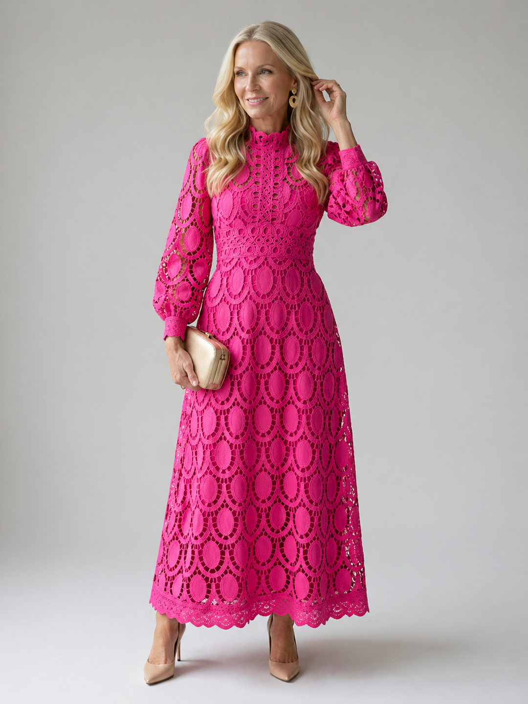 Stella & Grace™ | Abito Midi in Pizzo