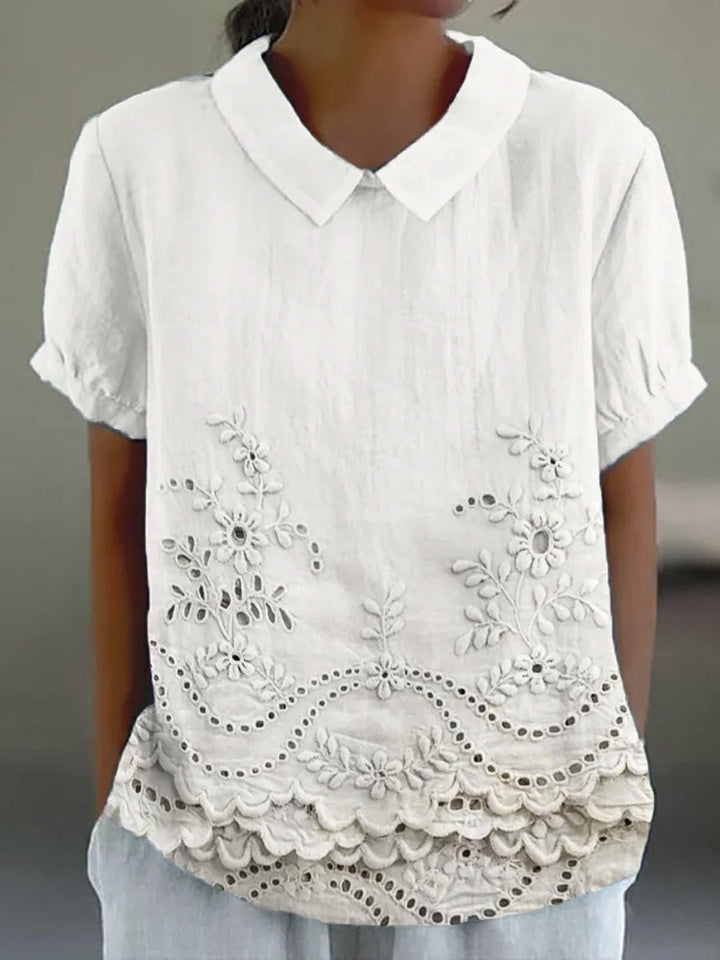 Lily | Camicia Ricamata Floreale